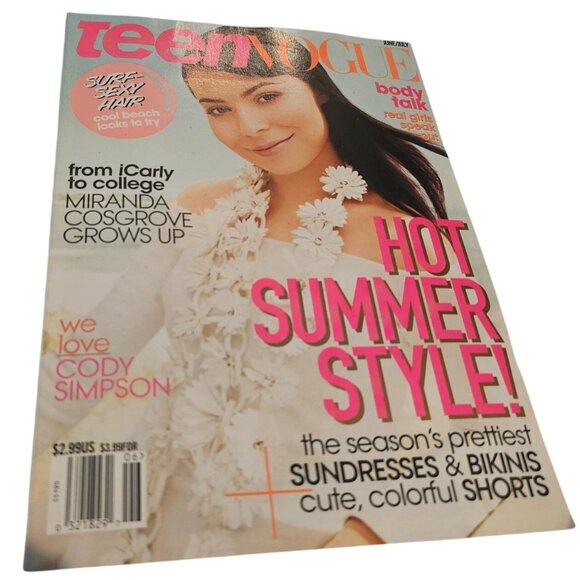 Teen Vogue Magazine June July 2012 Miranda Cosgrove Cover Hot Summer Style - Picture 1 of 6